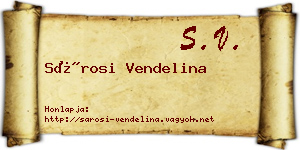 Sárosi Vendelina névjegykártya